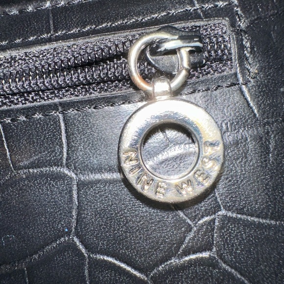 Nine West Black Croc-Embossed Bag - Picture 6 of 6